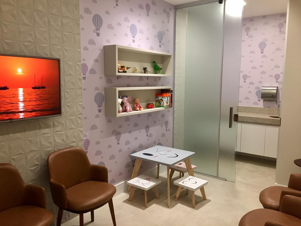 Espaço infantil na sala de espera da Premium Oftalmologia