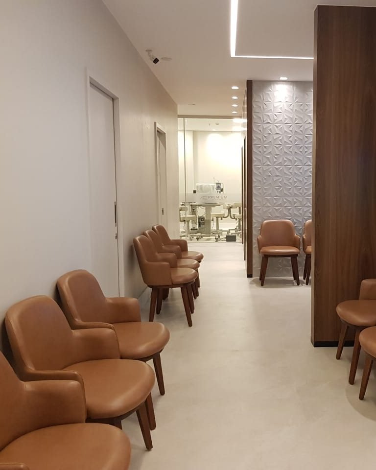 Sala de espera da Premium Oftalmologia